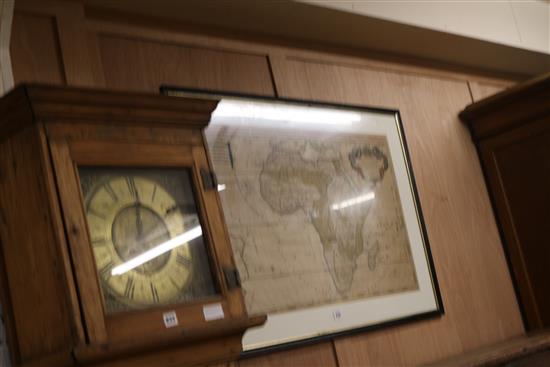 Hubert Iaillot, coloured engraving, Map of LAfrique, 58 x 89cm and Africae Descriptio, 15 x 20cm